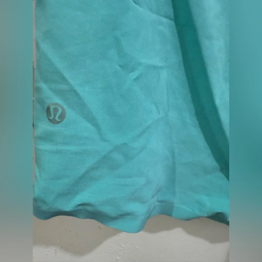 lululemon athletica Men's Aqua Board Shorts with Black Waistband and Drawcord
